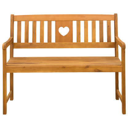 vidaXL Outdoor Bench Natural 110 x 55.5 x 90 cm Solid Acacia Wood