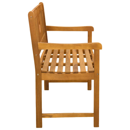 vidaXL Outdoor Bench Natural 110 x 55.5 x 90 cm Solid Acacia Wood