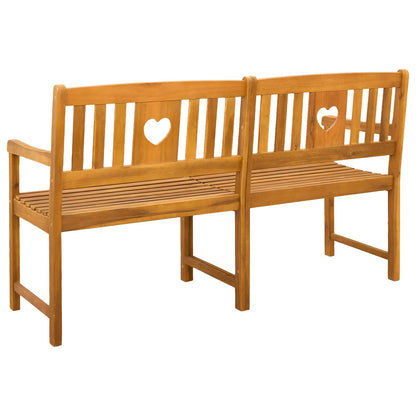 vidaXL Outdoor Bench Natural 150 x 55.5 x 90 cm Solid Acacia Wood