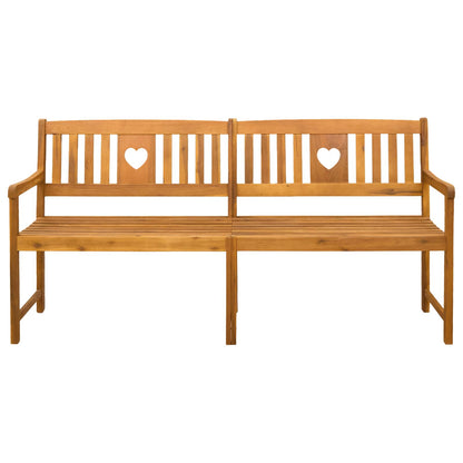 vidaXL Outdoor Bench Natural 180 x 55.5 x 90 cm Solid Acacia Wood