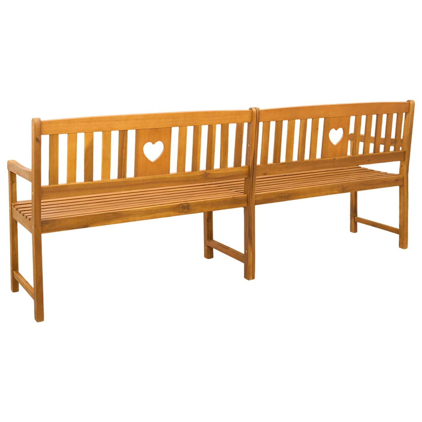 vidaXL Outdoor Bench Natural 220 x 55.5 x 90 cm Solid Acacia Wood
