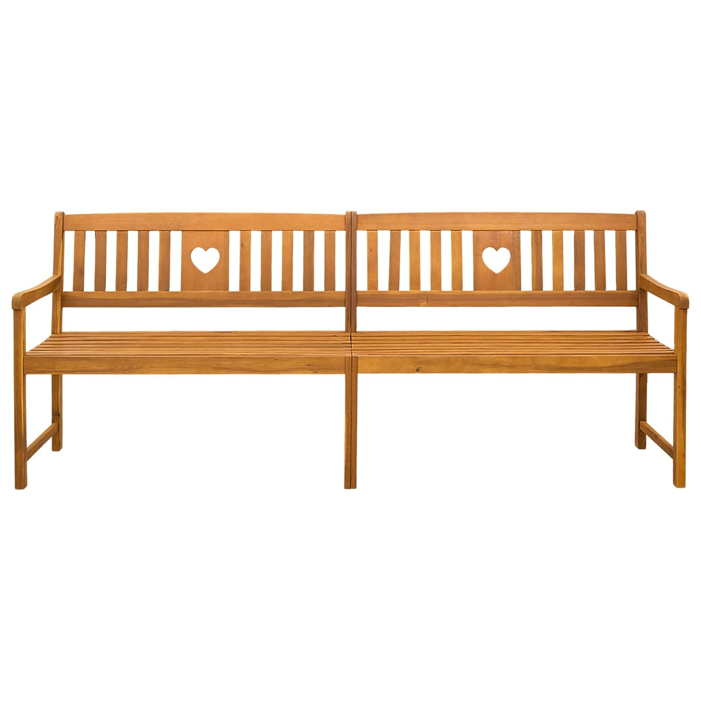 vidaXL Outdoor Bench Natural 220 x 55.5 x 90 cm Solid Acacia Wood