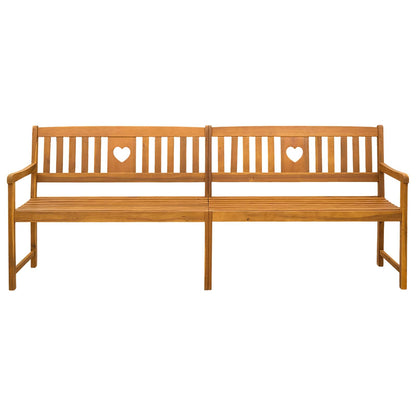 vidaXL Outdoor Bench Natural 220 x 55.5 x 90 cm Solid Acacia Wood