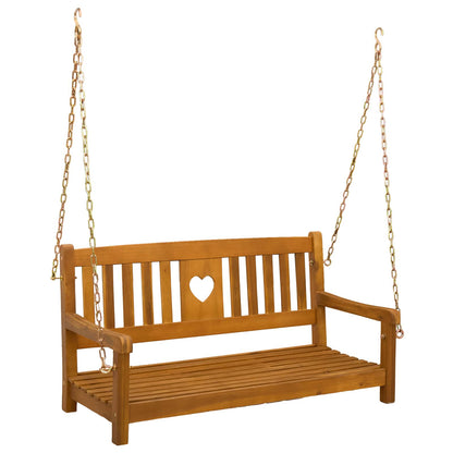 vidaXL Garden Swing Bench Natural 110 x 56 x 58 cm Solid Acacia Wood