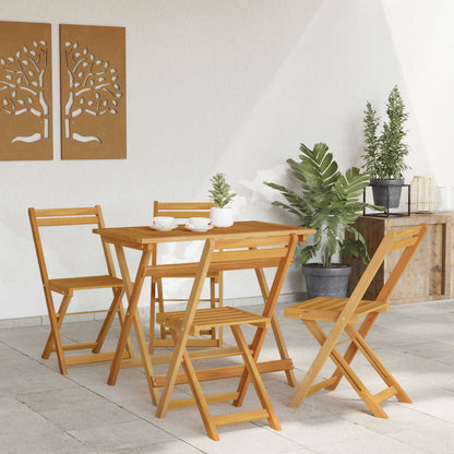 vidaXL Folding Garden Chairs Folding 4 pcs Natural 40 x 53 x 80 cm