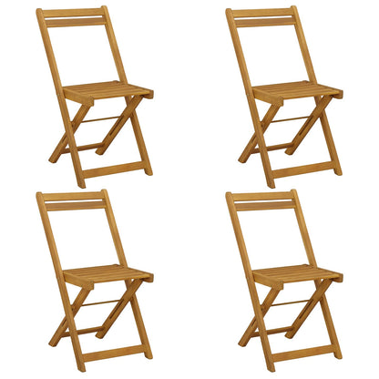 vidaXL Folding Garden Chairs Folding 4 pcs Natural 40 x 53 x 80 cm