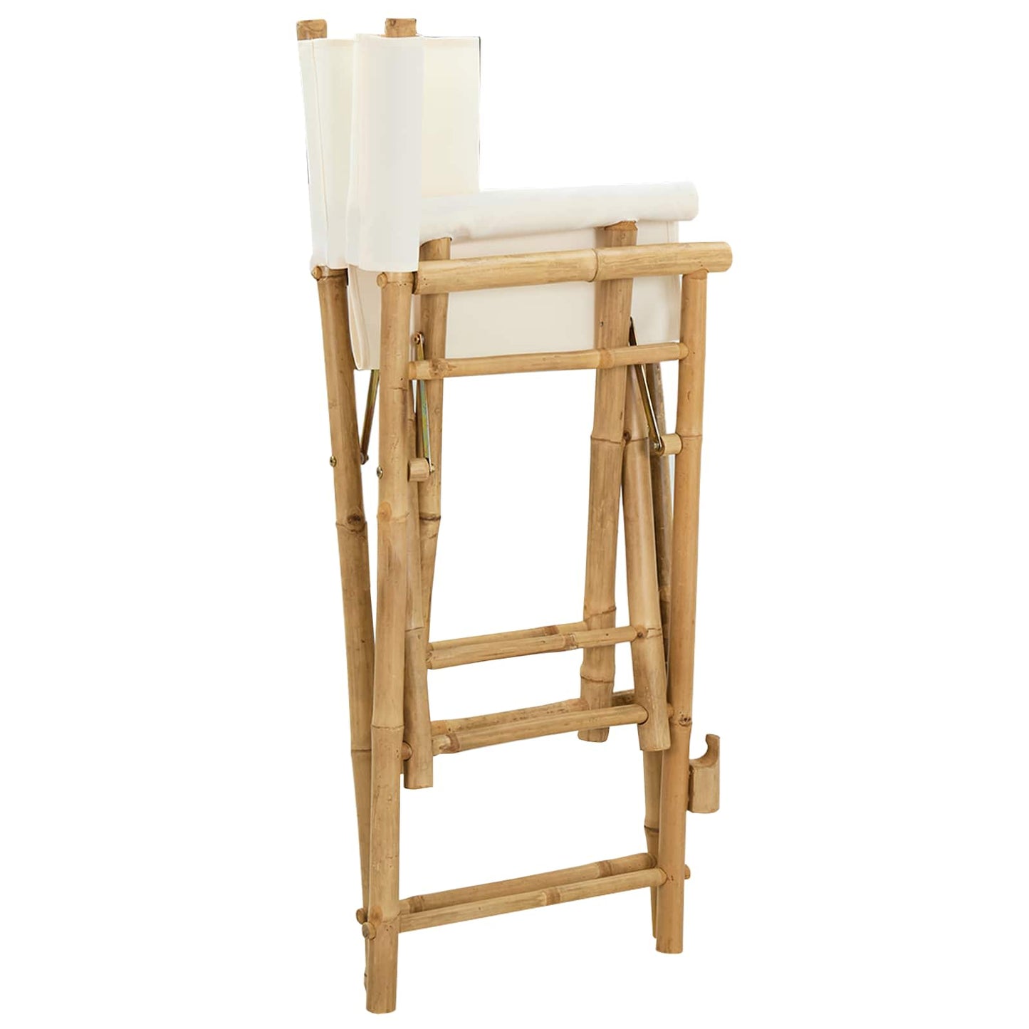 vidaXL Folding Director's Chair 2 pcs Natural Bamboo