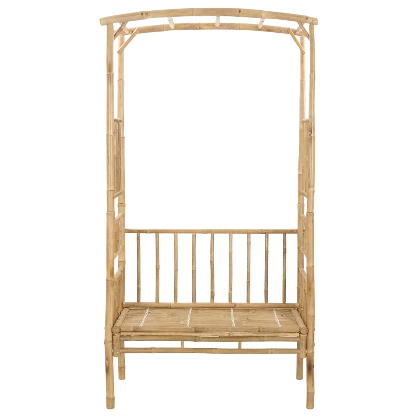 vidaXL Garden Arch with Bench 115 x 50 x 205 cm Bamboo