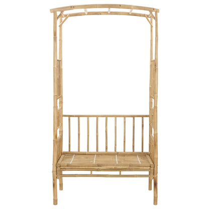 vidaXL Garden Arch with Bench 115 x 50 x 205 cm Bamboo