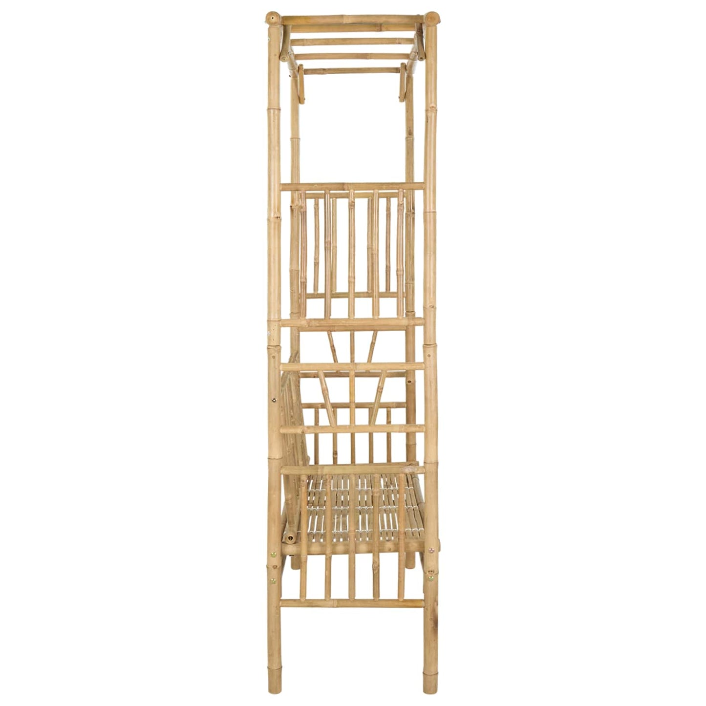 vidaXL Garden Arch with Bench 115 x 50 x 205 cm Bamboo