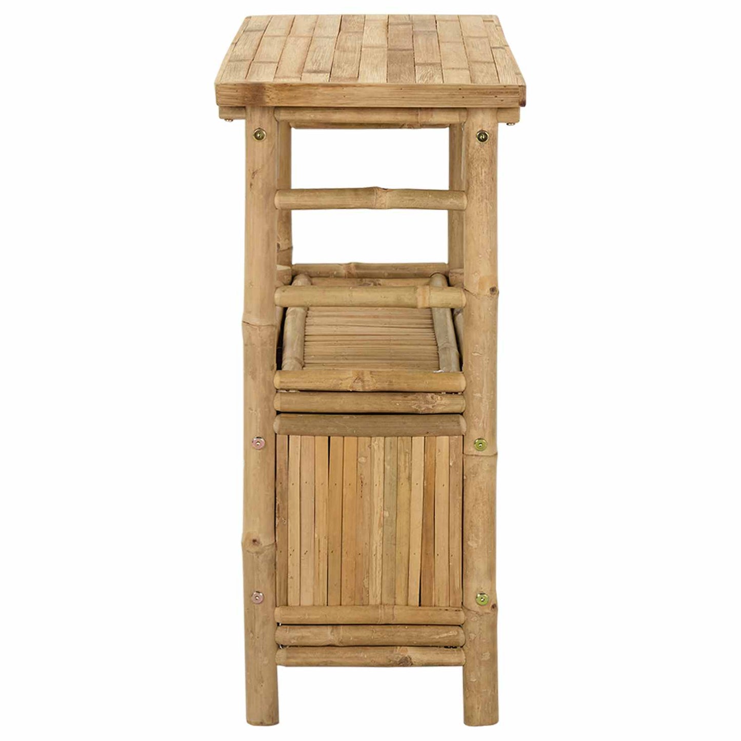 vidaXL Console Table with Shelf Natural 80 x 35 x 75 cm Bamboo