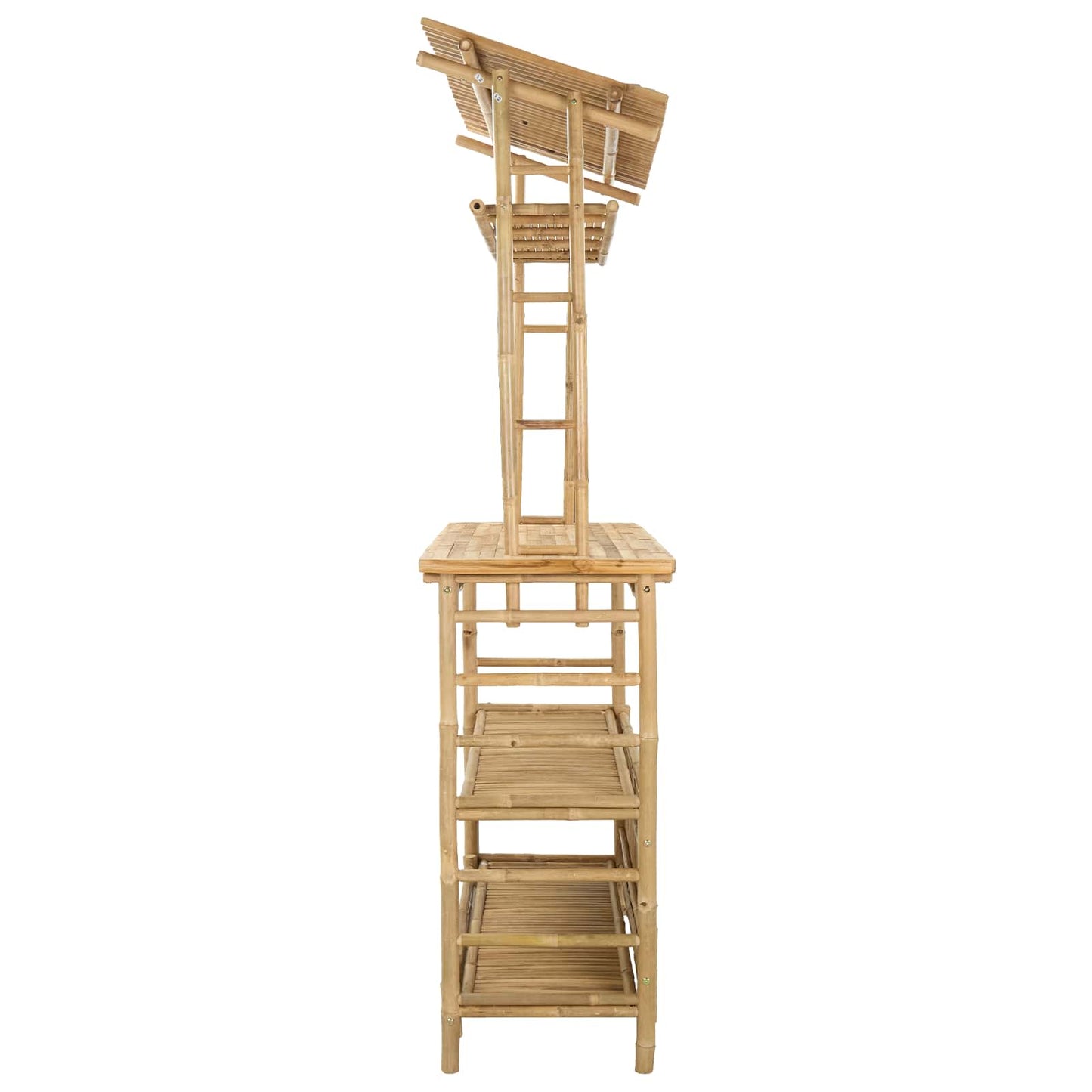 vidaXL Outdoor Bar Table Natural 110 x 50 x 210 cm Bamboo