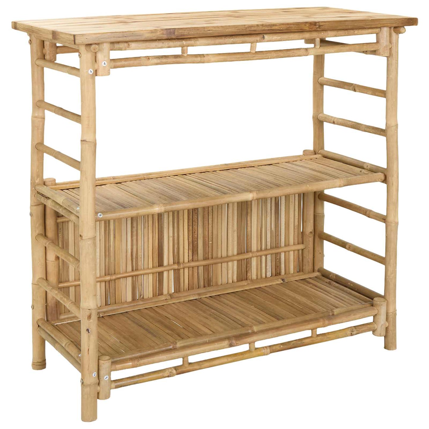 vidaXL Outdoor Bar Table Natural 110 x 50 x 105 cm Bamboo