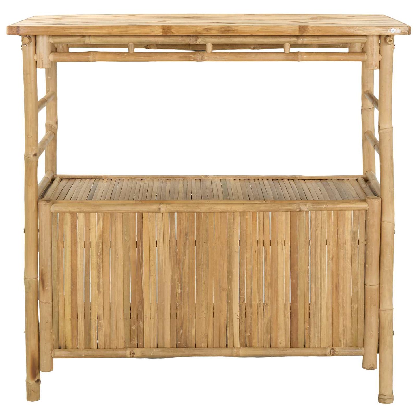 vidaXL Outdoor Bar Table Natural 110 x 50 x 105 cm Bamboo