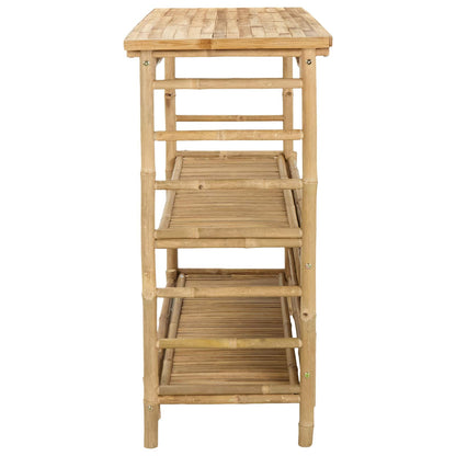 vidaXL Outdoor Bar Table Natural 110 x 50 x 105 cm Bamboo
