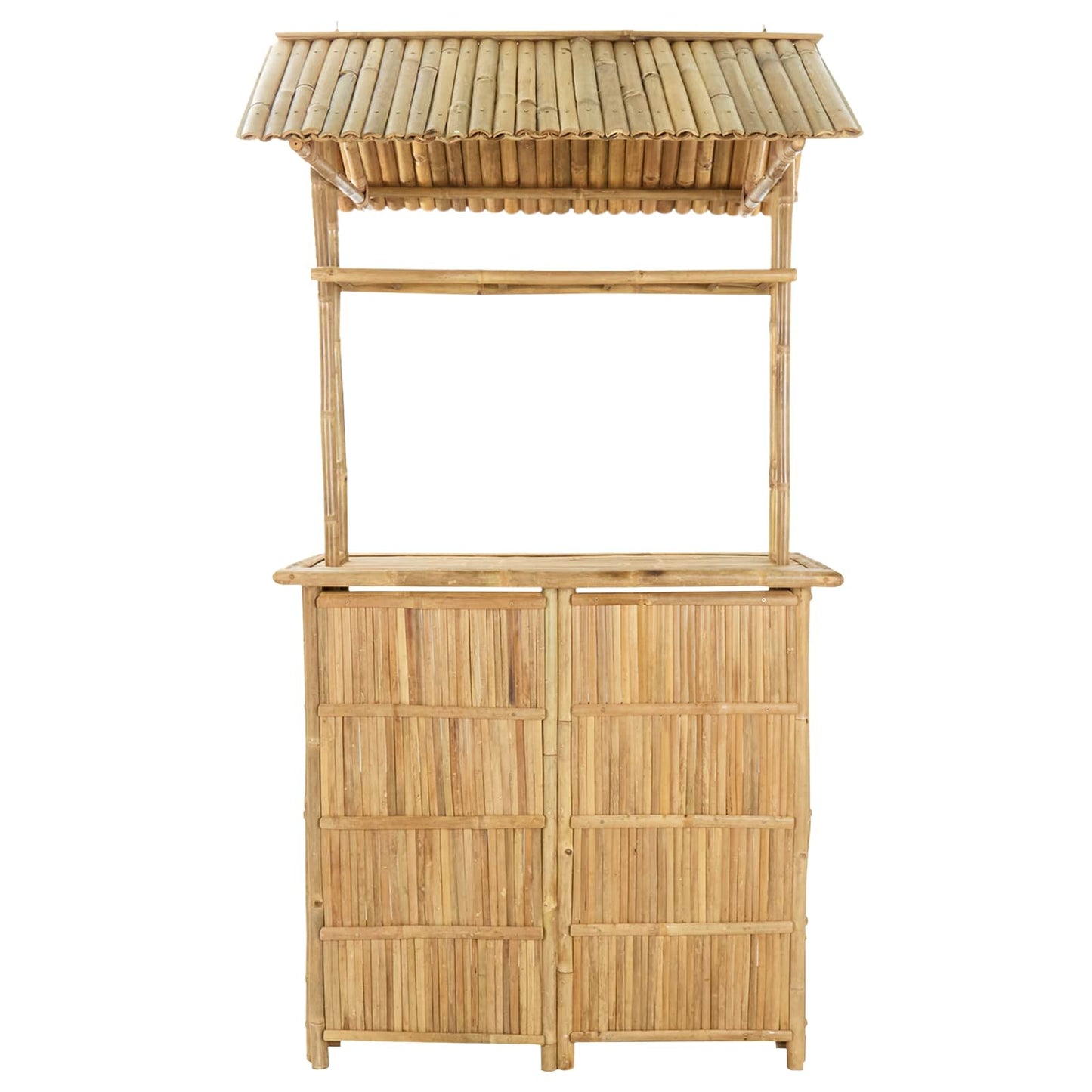 vidaXL Outdoor Bar Table Natural 115 x 95 x 214 cm Bamboo