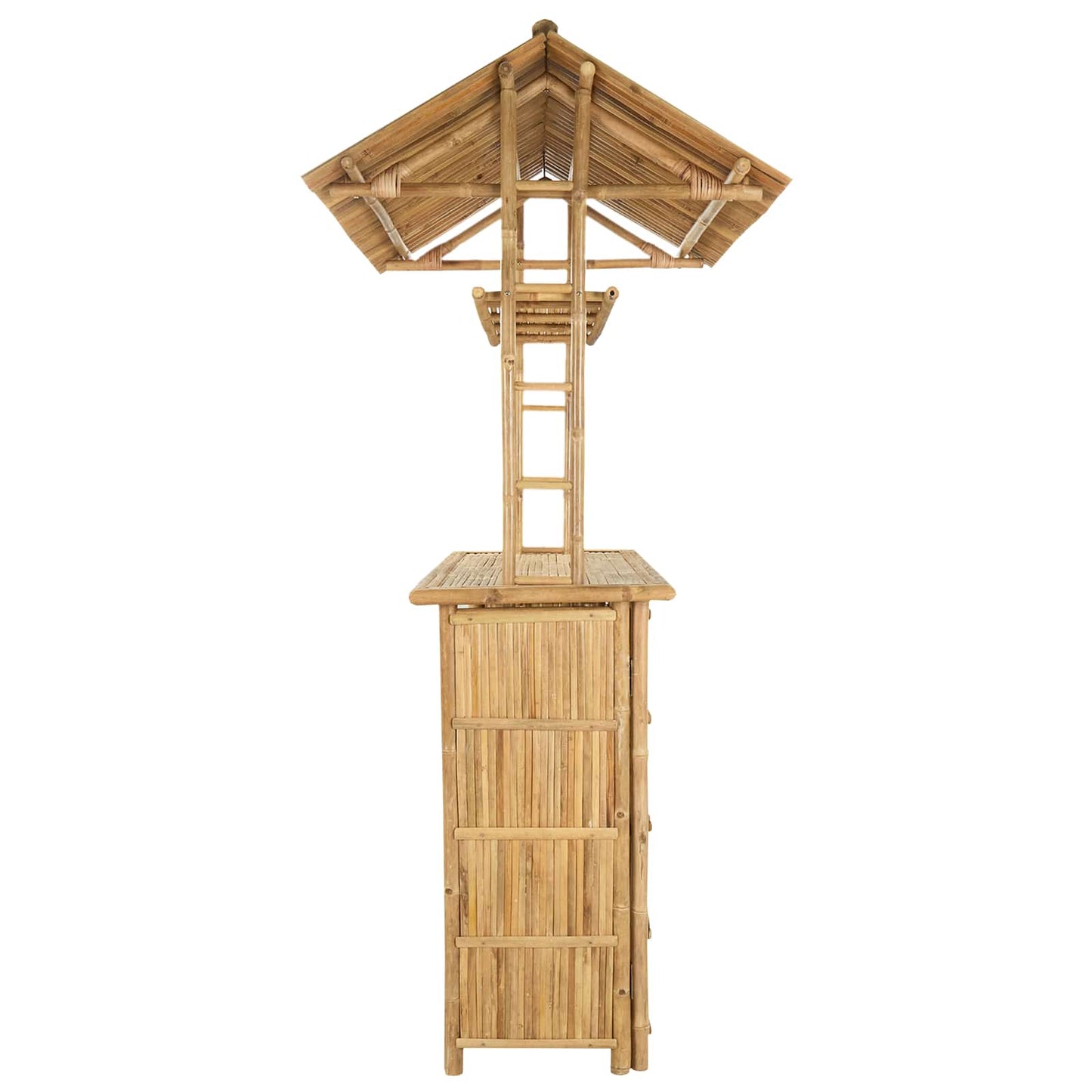 vidaXL Outdoor Bar Table Natural 115 x 95 x 214 cm Bamboo