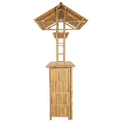 vidaXL Outdoor Bar Table Natural 115 x 95 x 214 cm Bamboo