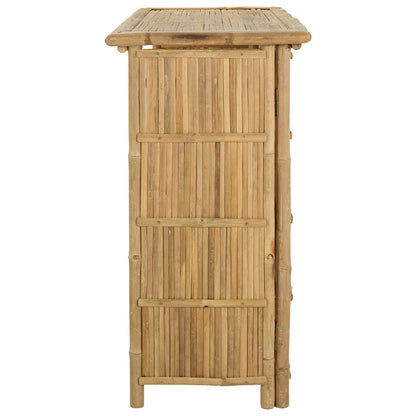 vidaXL Outdoor Bar Table Natural 115 x 55 x 105 cm Bamboo