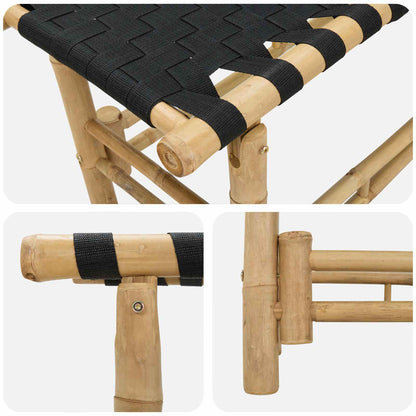 vidaXL Garden Bench 110 x 38 x 40 cm Bamboo Natural Rectangular
