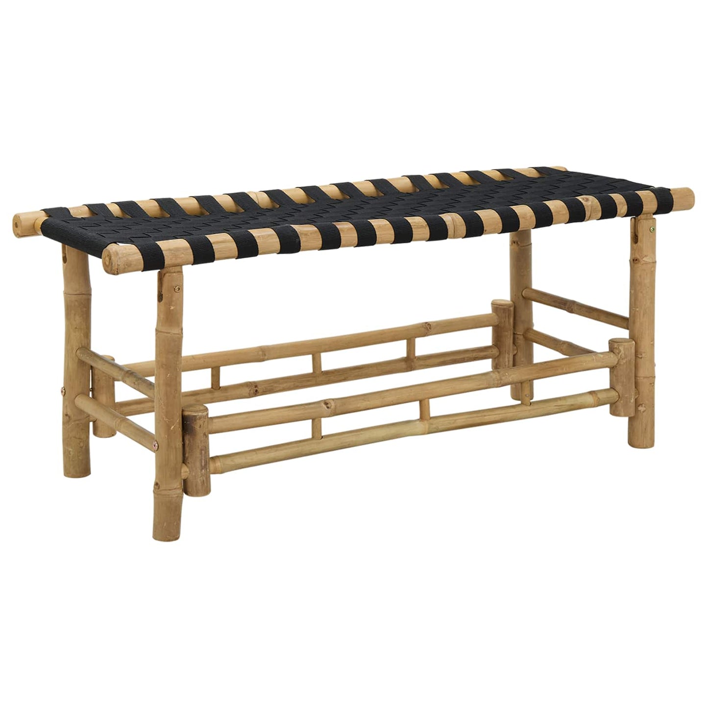 vidaXL Garden Bench 110 x 38 x 40 cm Bamboo Natural Rectangular