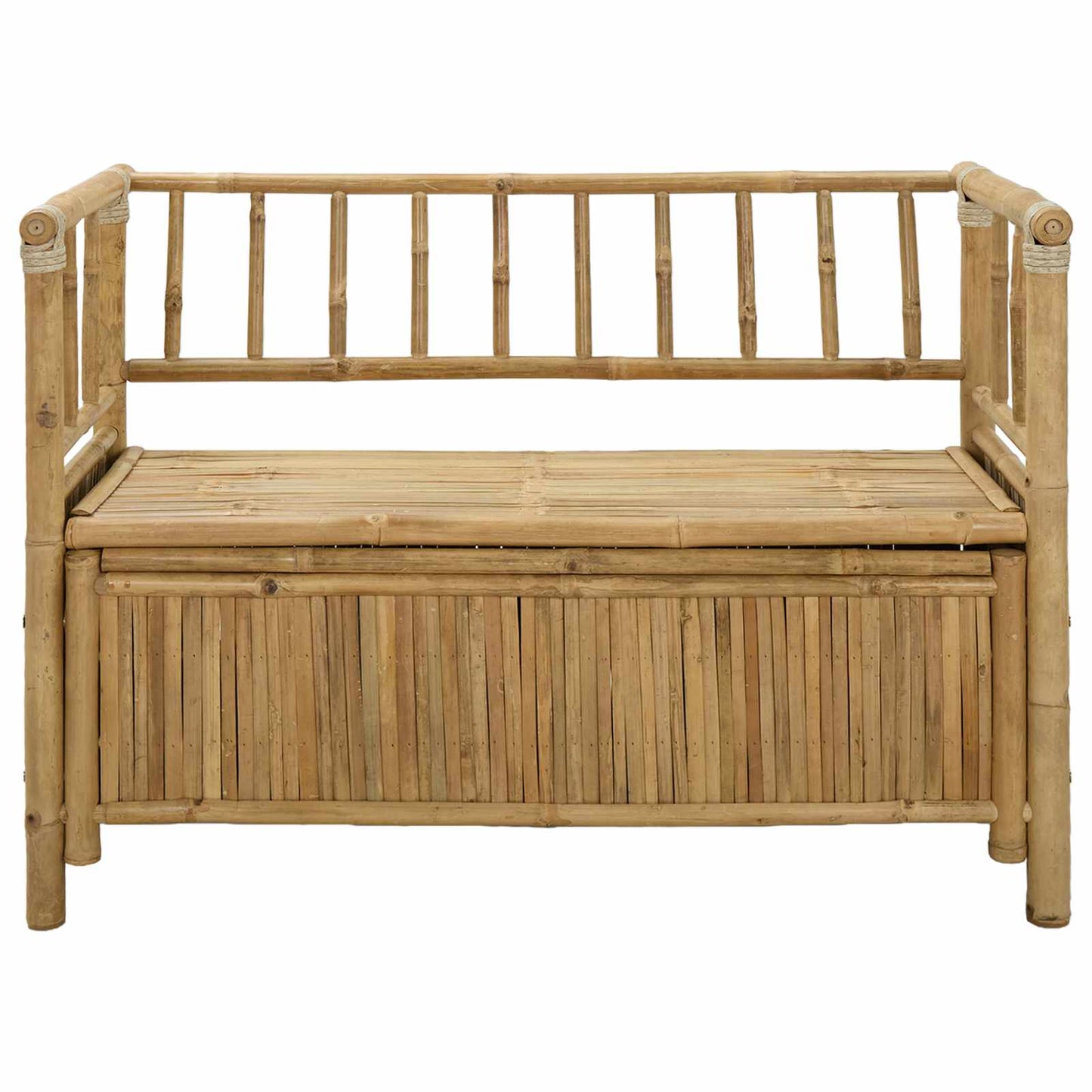 vidaXL Garden Storage Bench 110 x 47 x 80 cm Bamboo Natural
