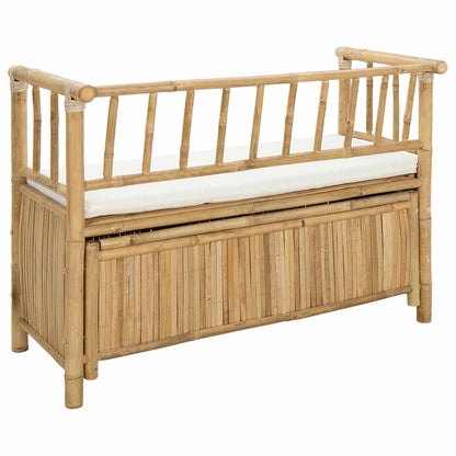 vidaXL Garden Storage Bench 110 x 47 x 80 cm Bamboo Natural