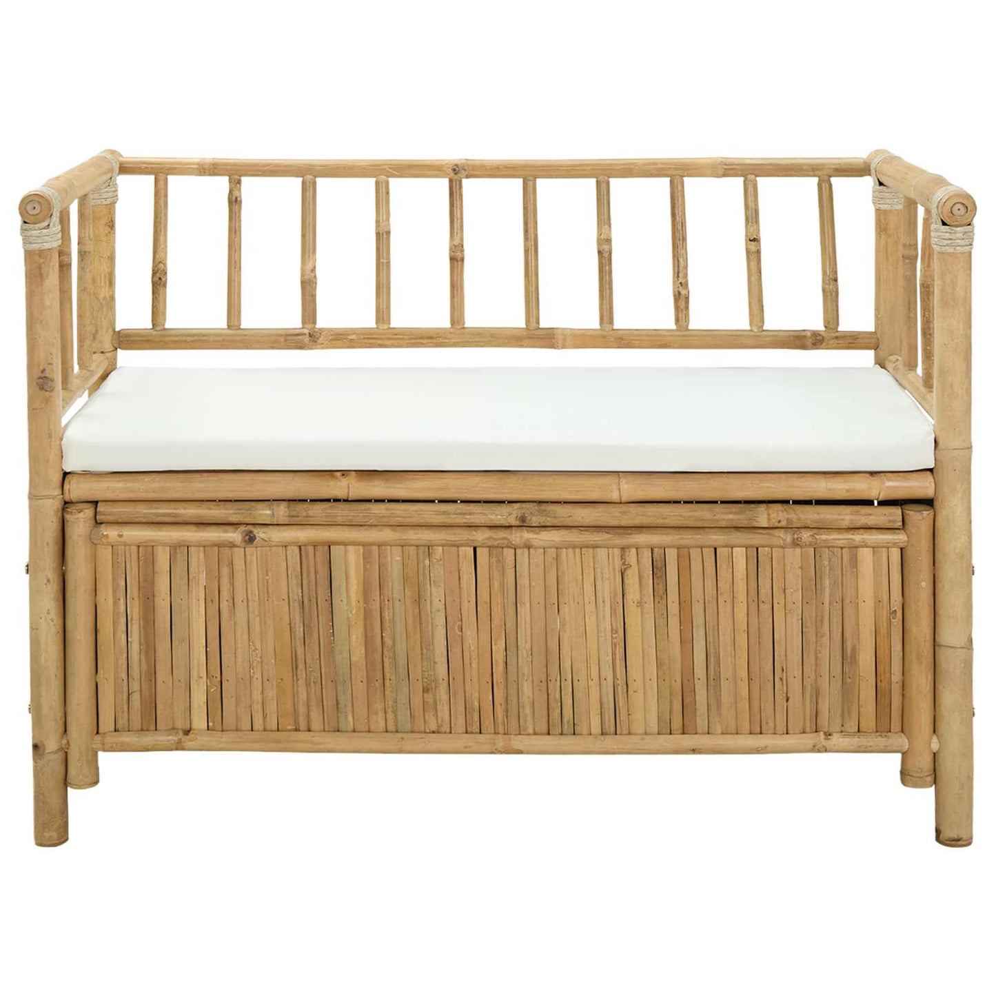 vidaXL Garden Storage Bench 110 x 47 x 80 cm Bamboo Natural