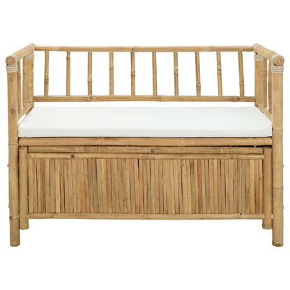 vidaXL Garden Storage Bench 110 x 47 x 80 cm Bamboo Natural
