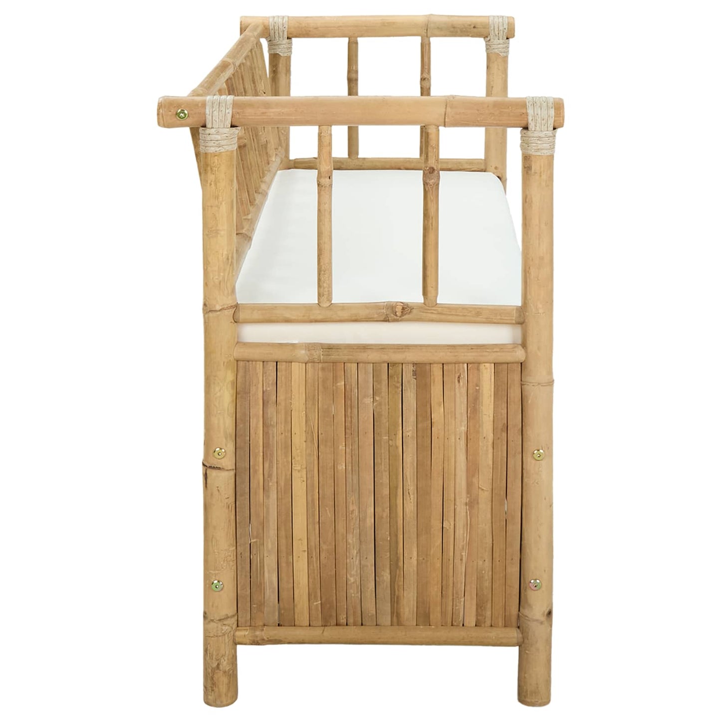 vidaXL Garden Storage Bench 110 x 47 x 80 cm Bamboo Natural