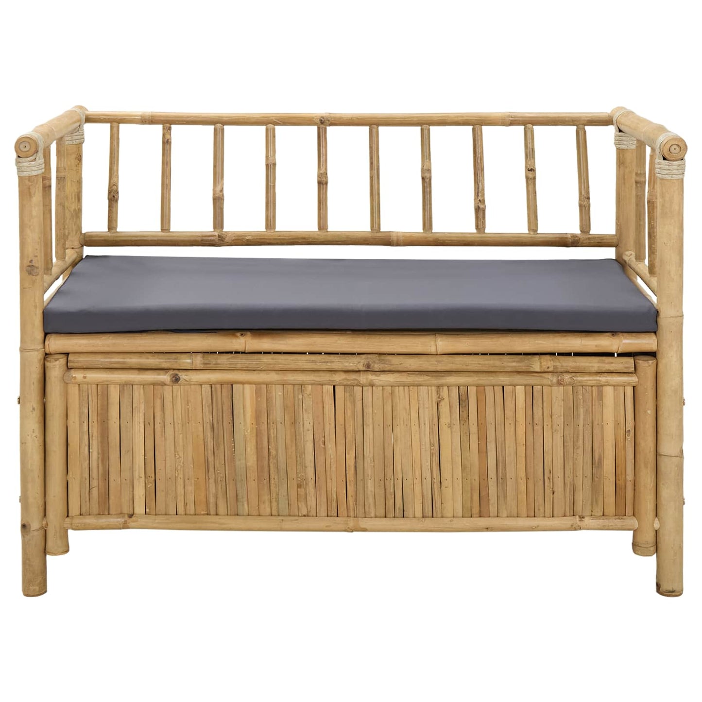 vidaXL Garden Storage Bench 110 x 47 x 80 cm Bamboo Natural