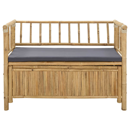 vidaXL Garden Storage Bench 110 x 47 x 80 cm Bamboo Natural