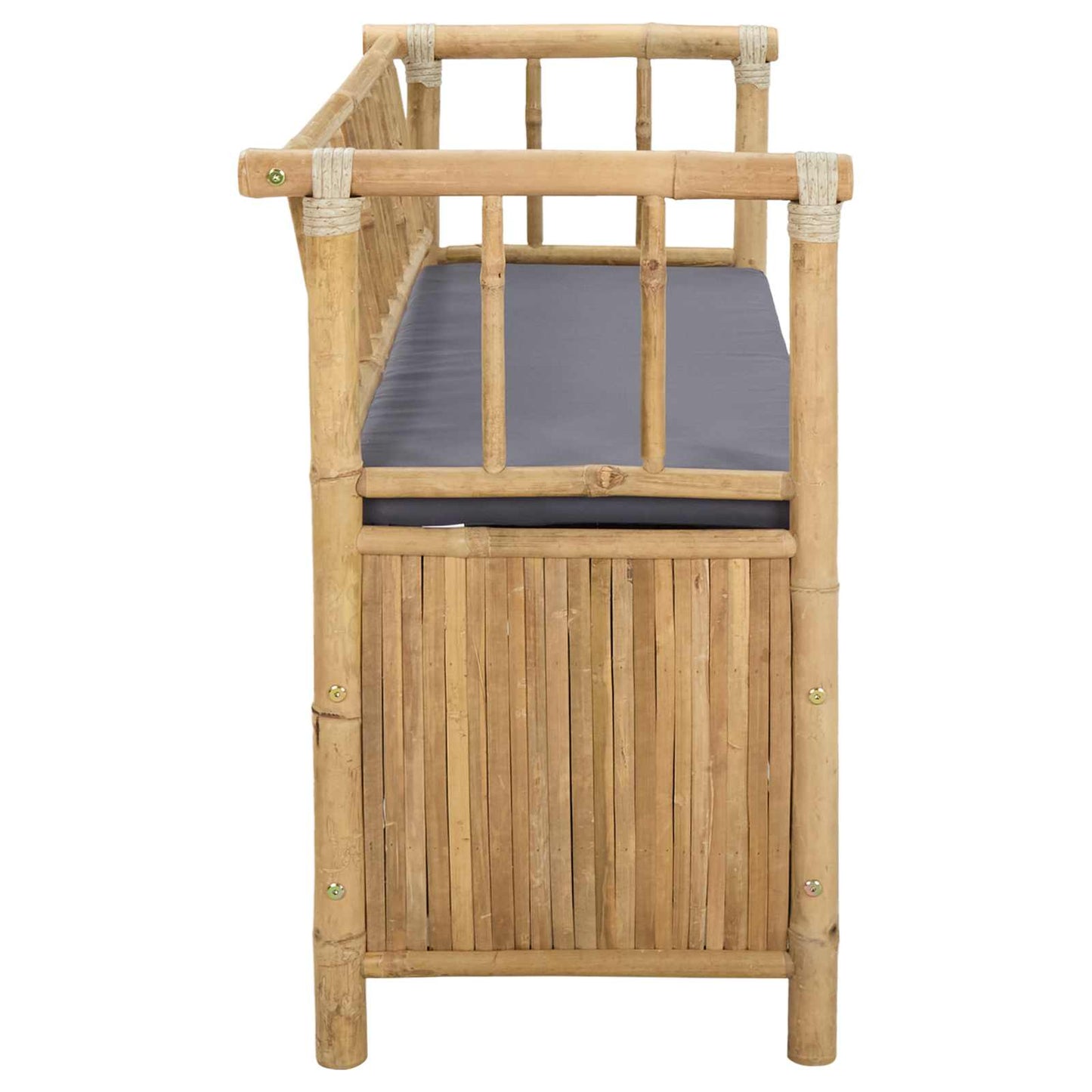 vidaXL Garden Storage Bench 110 x 47 x 80 cm Bamboo Natural