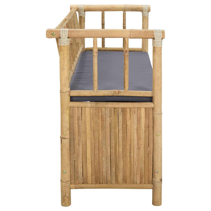 vidaXL Garden Storage Bench 110 x 47 x 80 cm Bamboo Natural