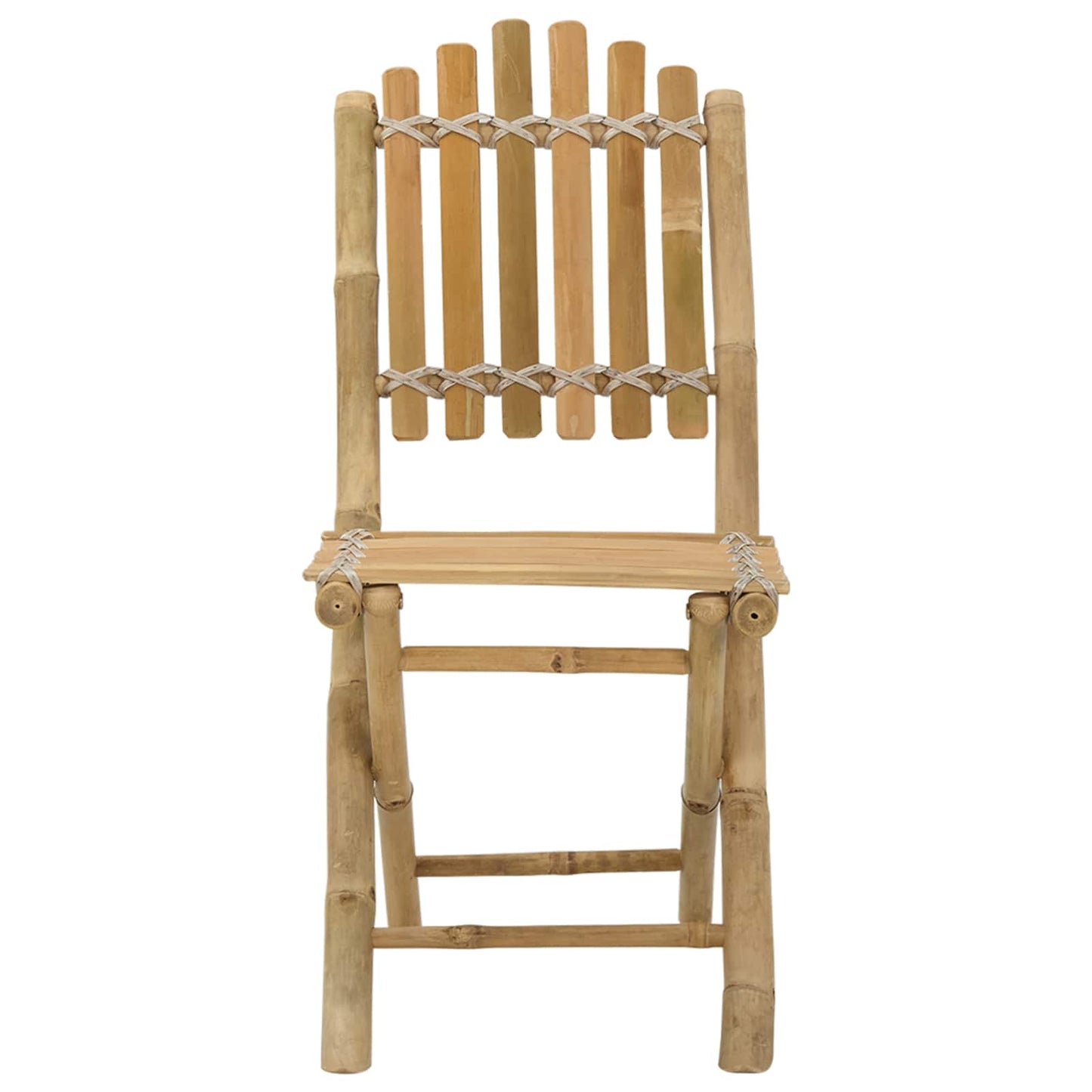 vidaXL Garden Chair 4 pcs Natural Bamboo