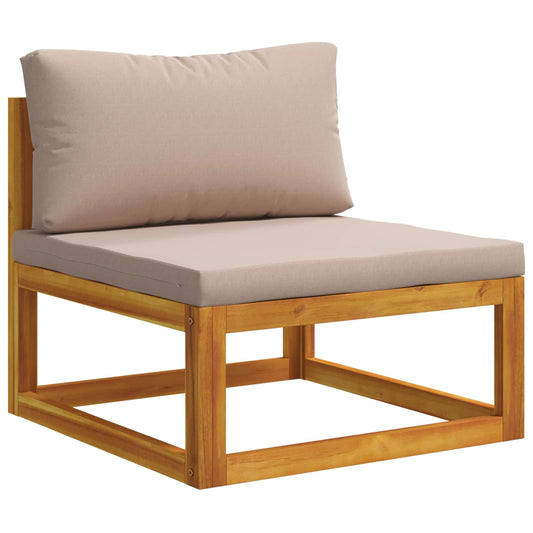 vidaXL 9 Piece Garden Lounge Set Modular Natural Solid Acacia Wood