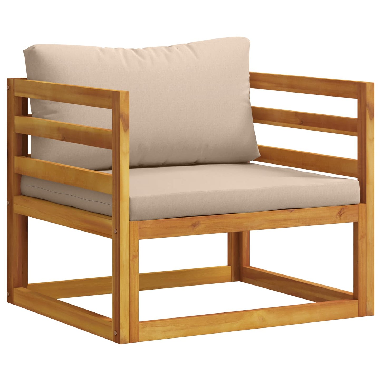 vidaXL Sofa Set 8 pcs Natural Solid Acacia Wood