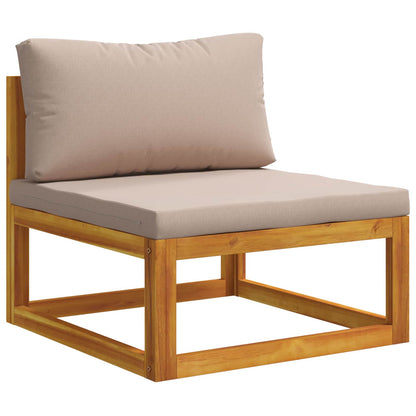 vidaXL Sofa Set 9 pcs Natural Solid Acacia Wood