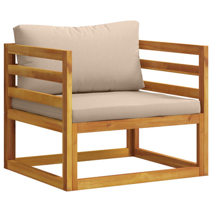 vidaXL Sofa Set 7 pcs Natural Solid Acacia Wood