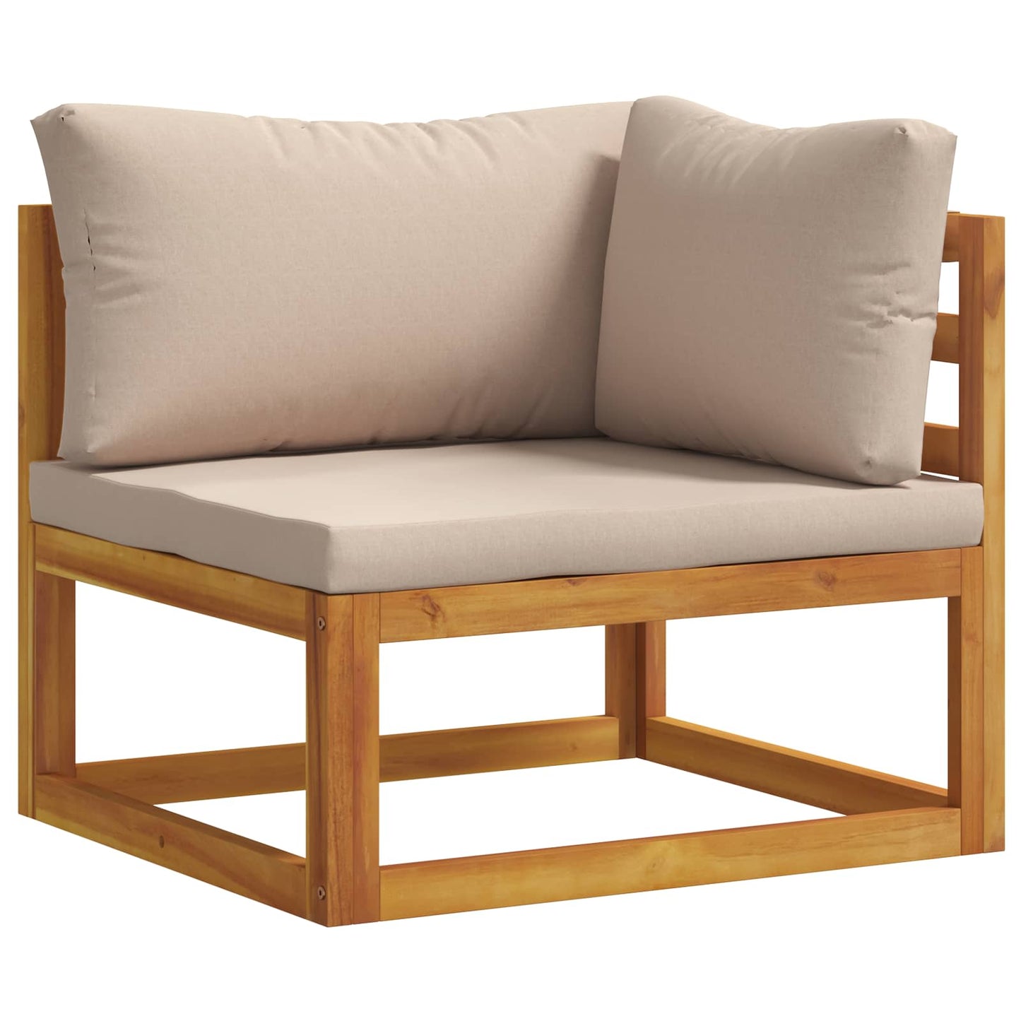 vidaXL Sofa Set 7 pcs Natural Solid Acacia Wood