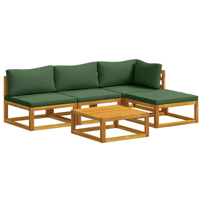 vidaXL Sofa Set 5 pcs Natural Solid Acacia Wood