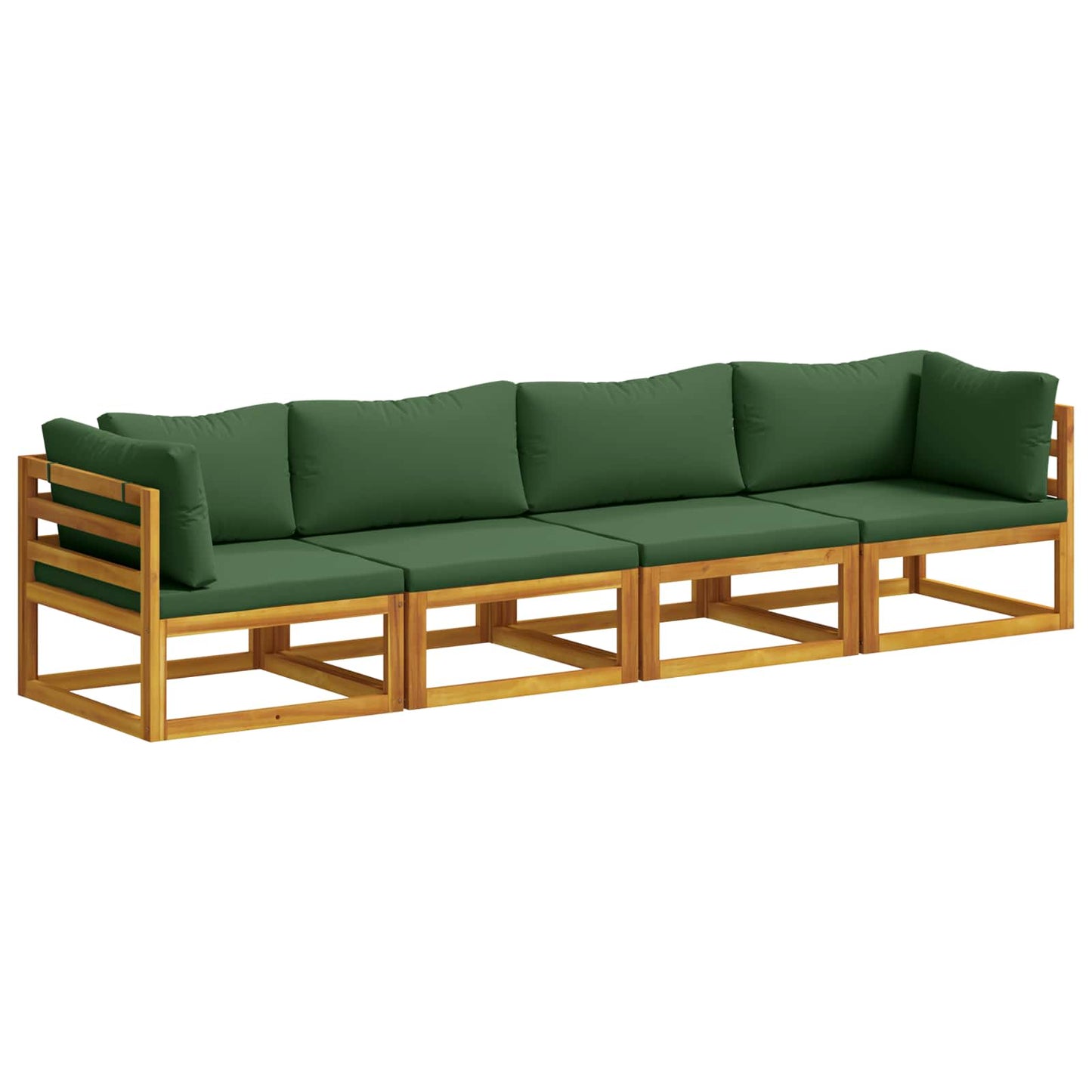 vidaXL Sofa Set 4 pcs Natural Solid Acacia Wood