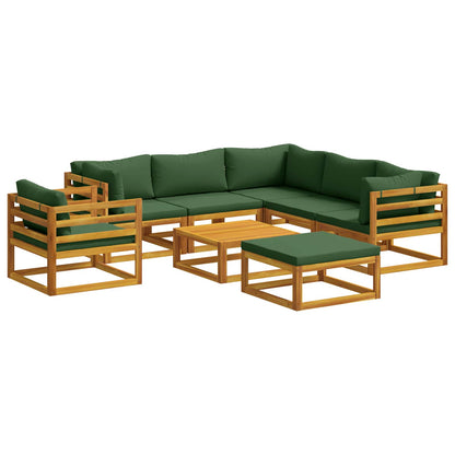 vidaXL Sofa Set 8 pcs Natural Solid Acacia Wood