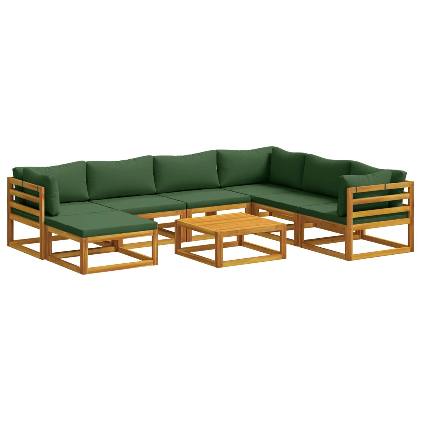 vidaXL Sofa Set 8 pcs Natural Solid Acacia Wood