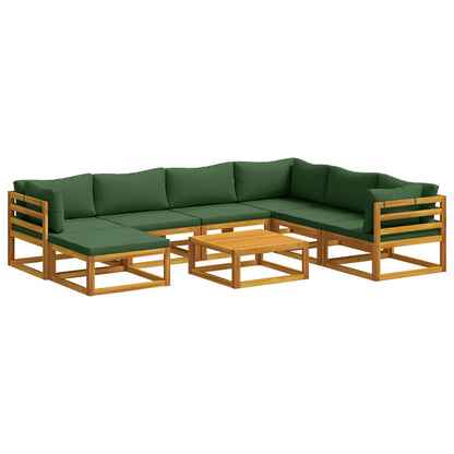 vidaXL Sofa Set 8 pcs Natural Solid Acacia Wood