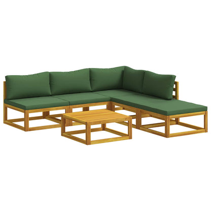 vidaXL Sofa Set 6 pcs Natural Solid Acacia Wood