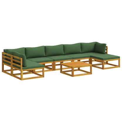 vidaXL Sofa Set 8 pcs Natural Solid Acacia Wood