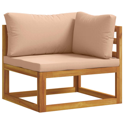 vidaXL Sofa Set 7 pcs Natural Solid Acacia Wood