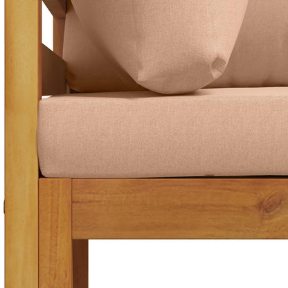 vidaXL Sofa Set 3 pcs Natural Solid Acacia Wood