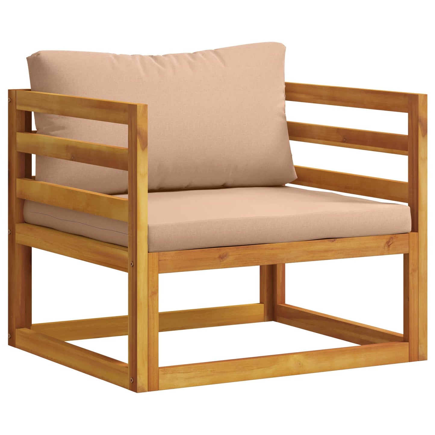 vidaXL Sofa Set 12 pcs Natural Solid Acacia Wood